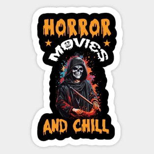 Halloween Horror Movies And Chill Sticker